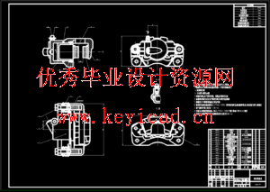 轿车盘式制动器设计(附SolidWorks模型、CAD图纸) 轿车盘式制动器设计(附SolidWorks模型、CAD图纸)