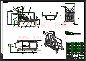 液压提升上料机(SW+CAD+说明书) 液压提升上料机(SW+CAD+说明书)