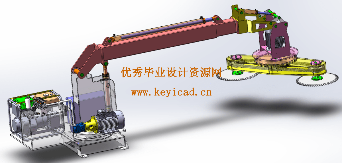 车载绿篱修剪机设计与校核(SW+CAD+说明书+开题报告) 车载绿篱修剪机设计与校核(SW+CAD+说明书+开题报告)