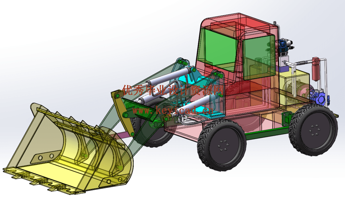 装载机结构及其液压系统设计(SW+CAD+说明书) 装载机结构及其液压系统设计(SW+CAD+说明书)