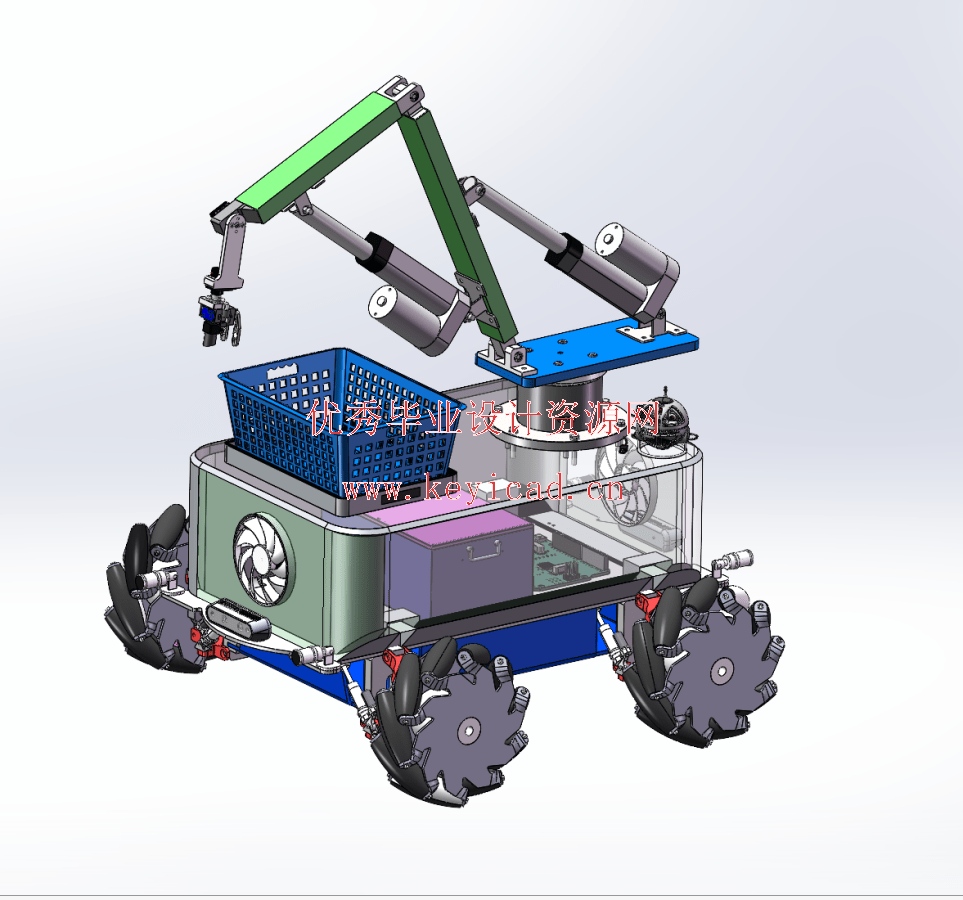草莓采摘机器人设计及结构建模(SW+CAD+说明书) 草莓采摘机器人设计及结构建模(SW+CAD+说明书)