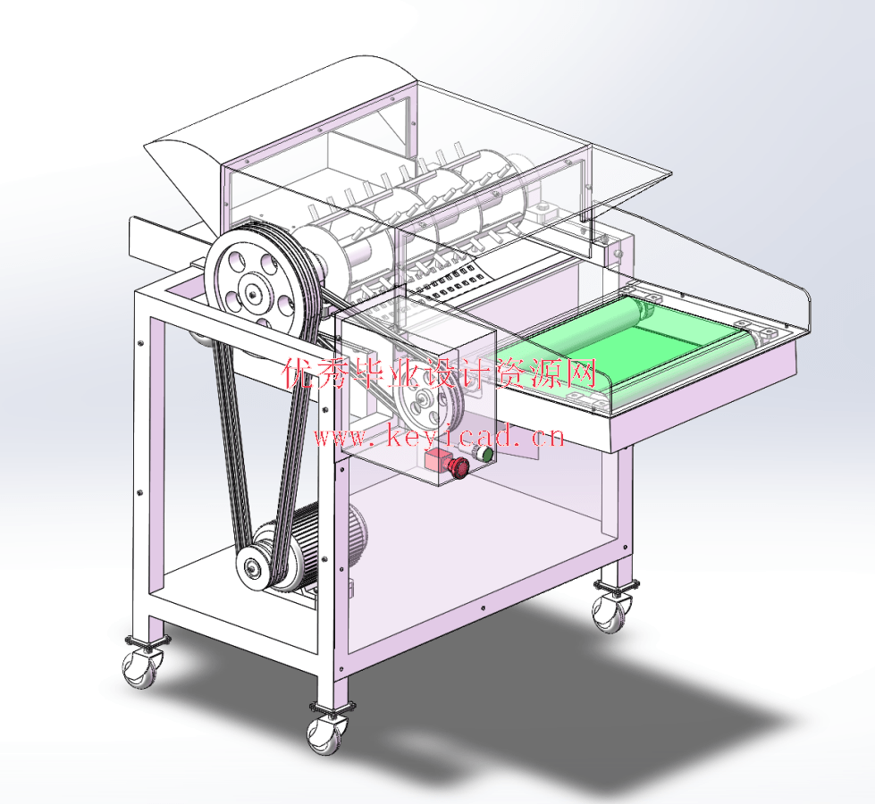 干辣椒摘果机设计(SW+CAD+说明书) 干辣椒摘果机设计(SW+CAD+说明书)