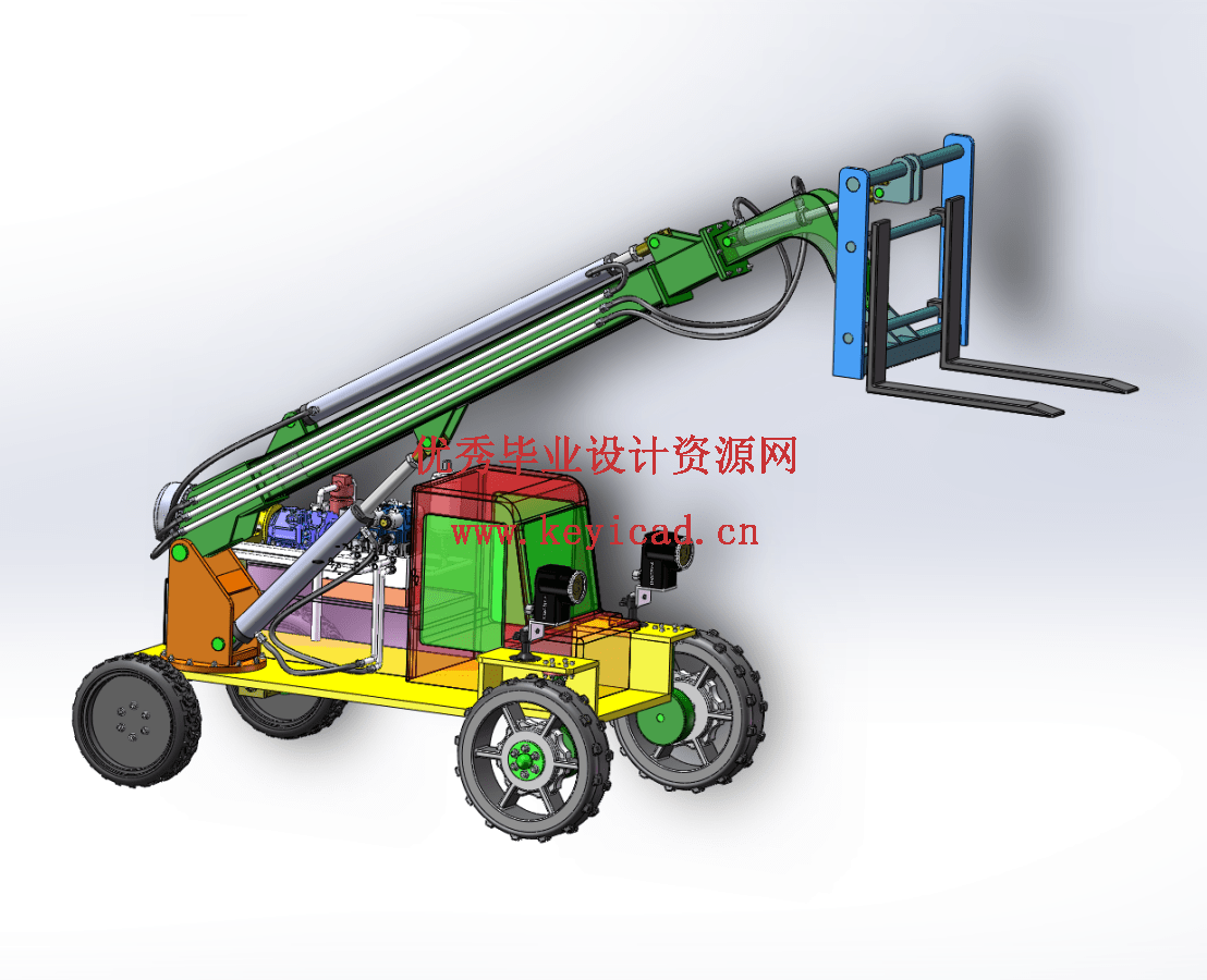 叉装机结构及其液压系统设计(SW+CAD+说明书) 叉装机结构及其液压系统设计(SW+CAD+说明书)