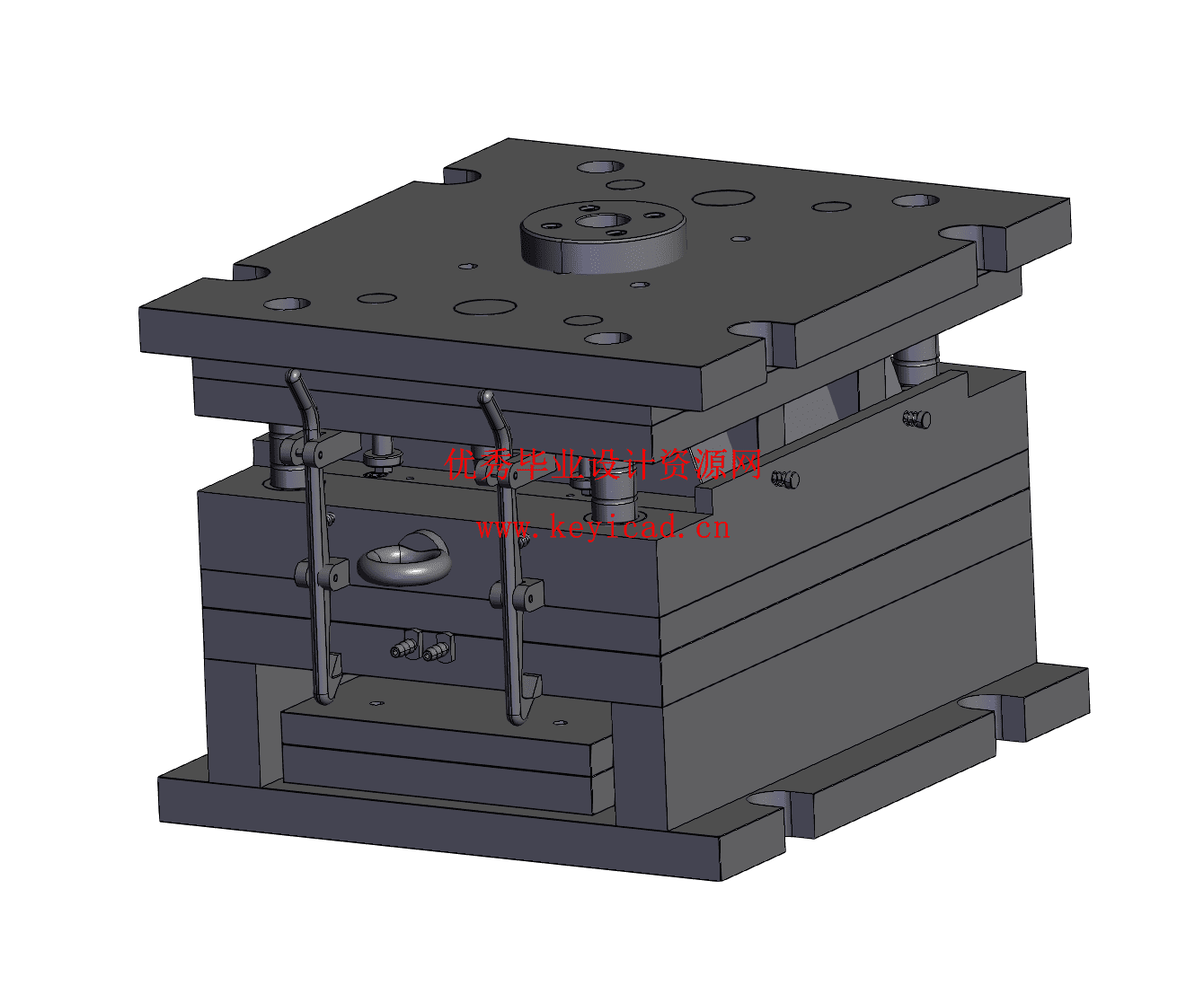 漱口杯注塑抽芯模设计（附PROE模型、CAD图纸、说明书）
