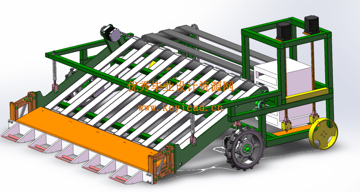 水稻盘育秧起苗机设计(CAD+SW+说明书) 水稻盘育秧起苗机设计(CAD+SW+说明书)