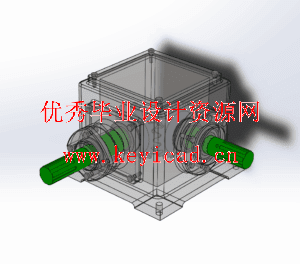 旋耕机侧齿轮箱（CAD+SW+说明书）