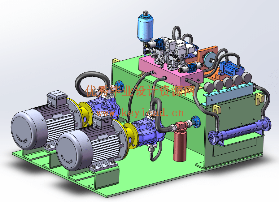 比例伺服液压系统液压缸加载系统设计(SW+CAD+说明书) 比例伺服液压系统液压缸加载系统设计(SW+CAD+说明书)