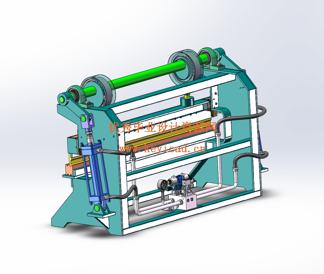 液压折弯机设计(CAD+SW+说明书) 液压折弯机设计(CAD+SW+说明书)