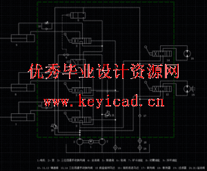 挖掘机液压系统（CAD+SW+计算）