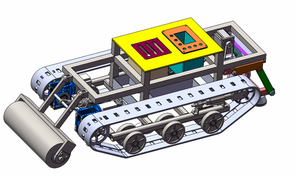 气动塔筒喷砂除锈机器人的结构设计(SW+CAD+说明书) 气动塔筒喷砂除锈机器人的结构设计(SW+CAD+说明书)