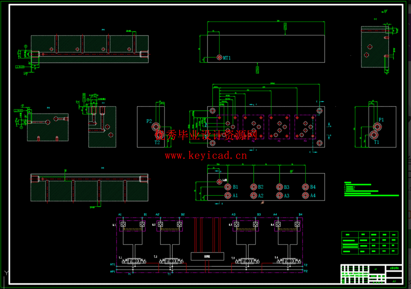 水舞台同步起升液压系统设计（CAD+SW+设计计算）