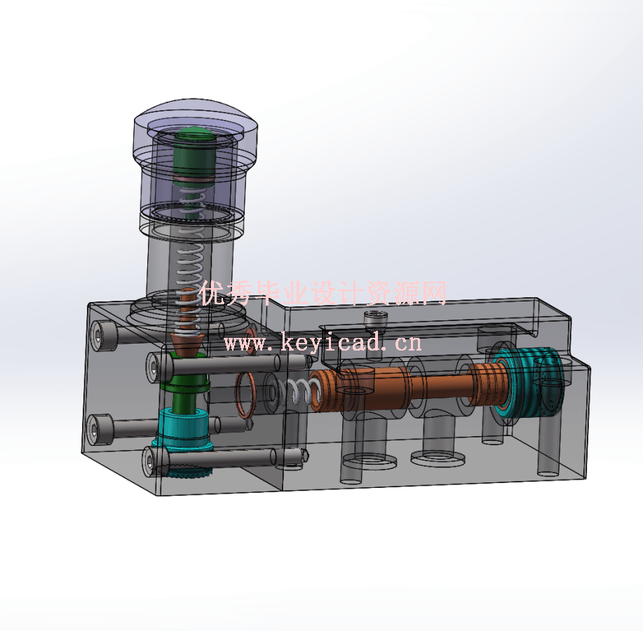 Y型先导式溢流阀(CAD+SW+说明书) Y型先导式溢流阀(CAD+SW+说明书)