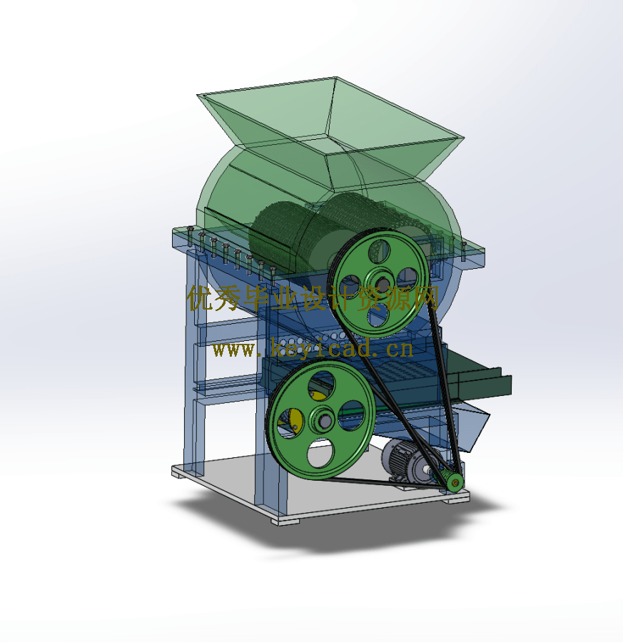 对辊挤压式山杏破壳机(SW+CAD+说明书) 对辊挤压式山杏破壳机(SW+CAD+说明书)