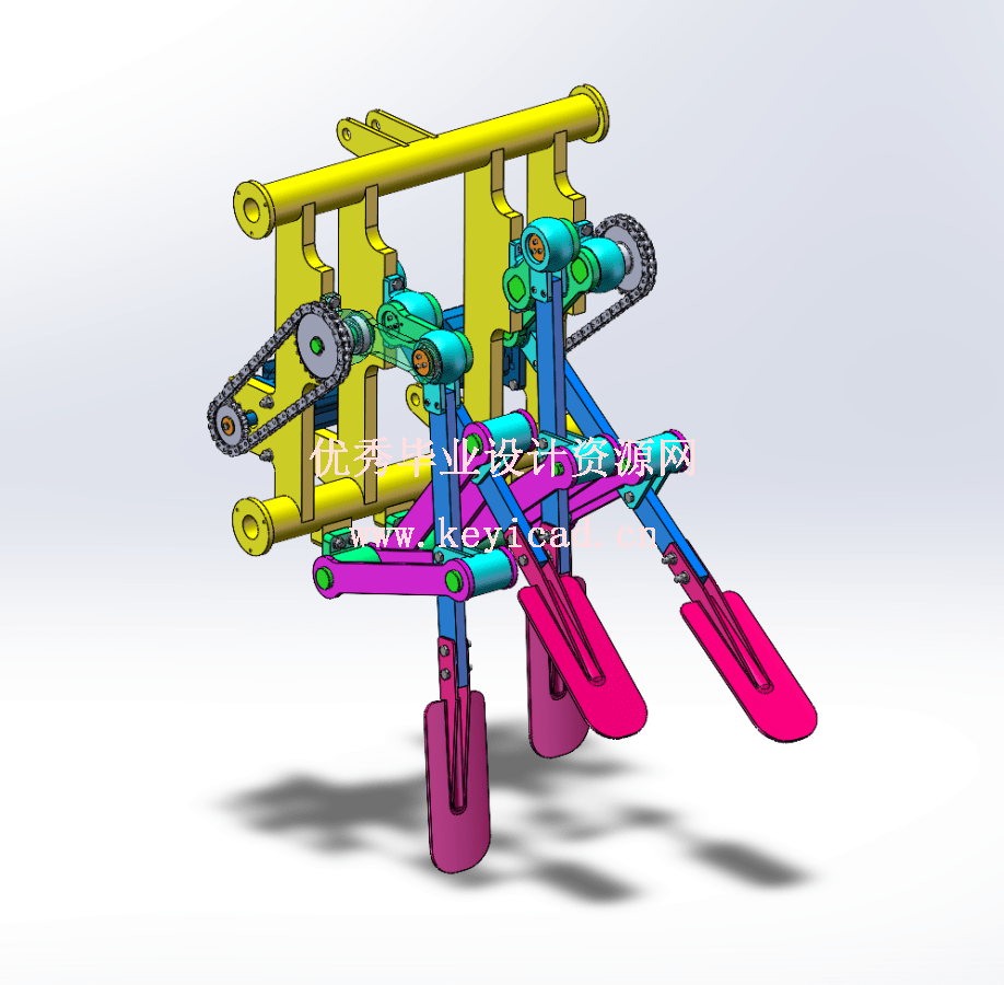 牵引式果园翻土机(SW+CAD+说明书) 牵引式果园翻土机(SW+CAD+说明书)