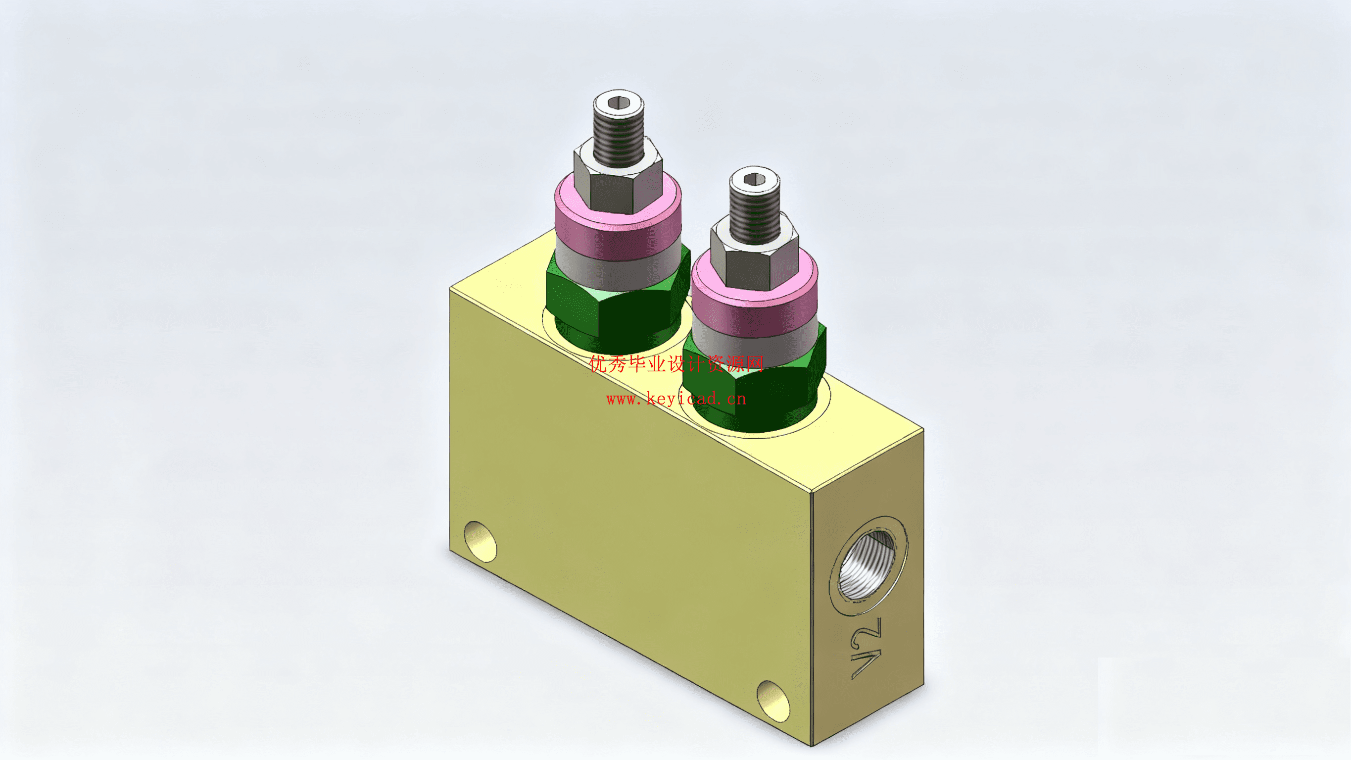 双向平衡阀设计(CAD+SW+说明书) 双向平衡阀设计(CAD+SW+说明书)