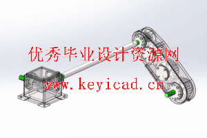 旋耕机侧齿轮箱（CAD+SW+说明书）