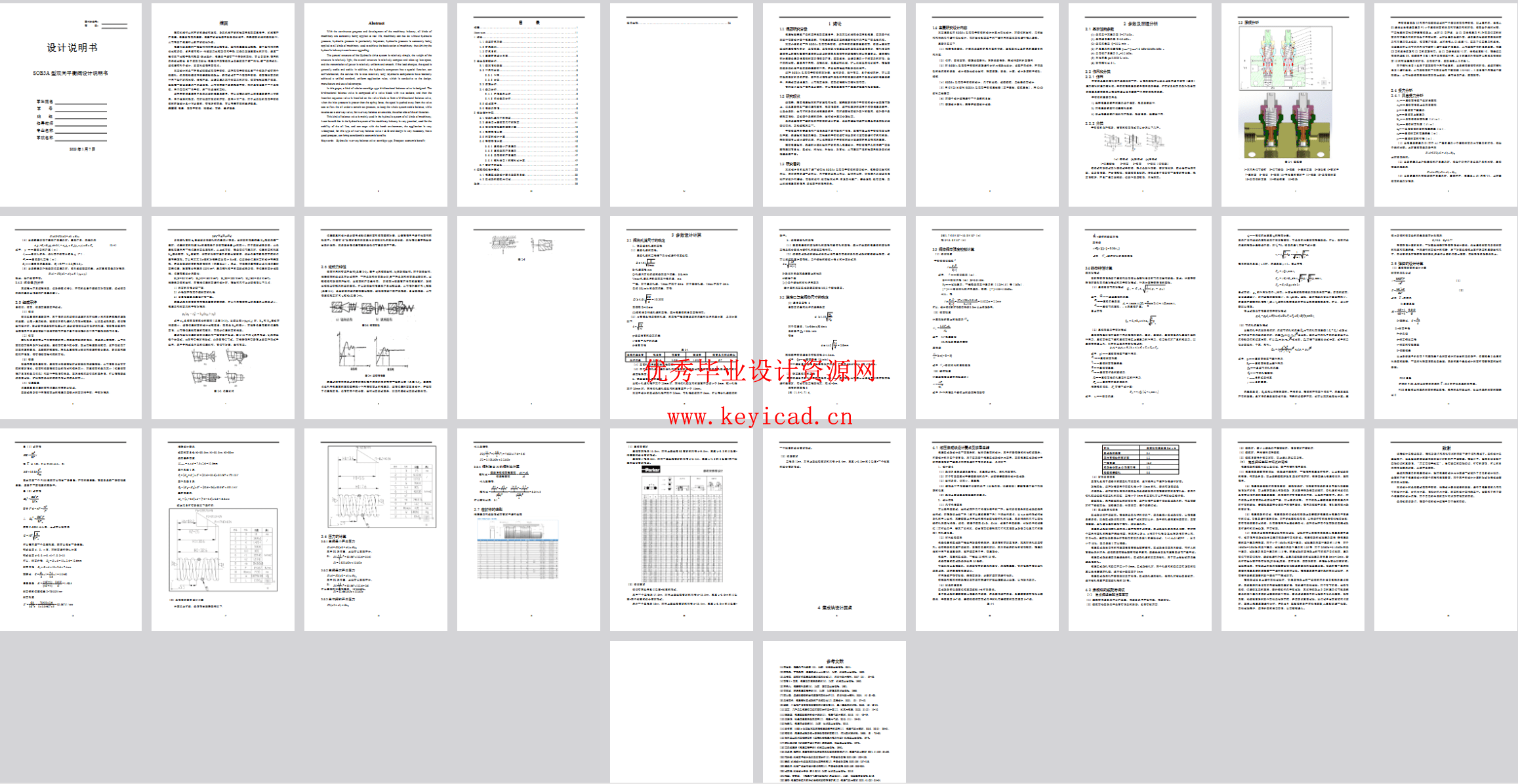 双向平衡阀设计(CAD+SW+说明书) 双向平衡阀设计(CAD+SW+说明书)