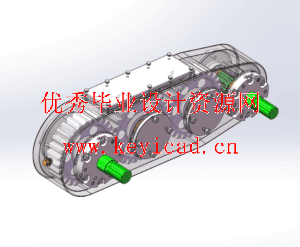 旋耕机侧齿轮箱（CAD+SW+说明书）