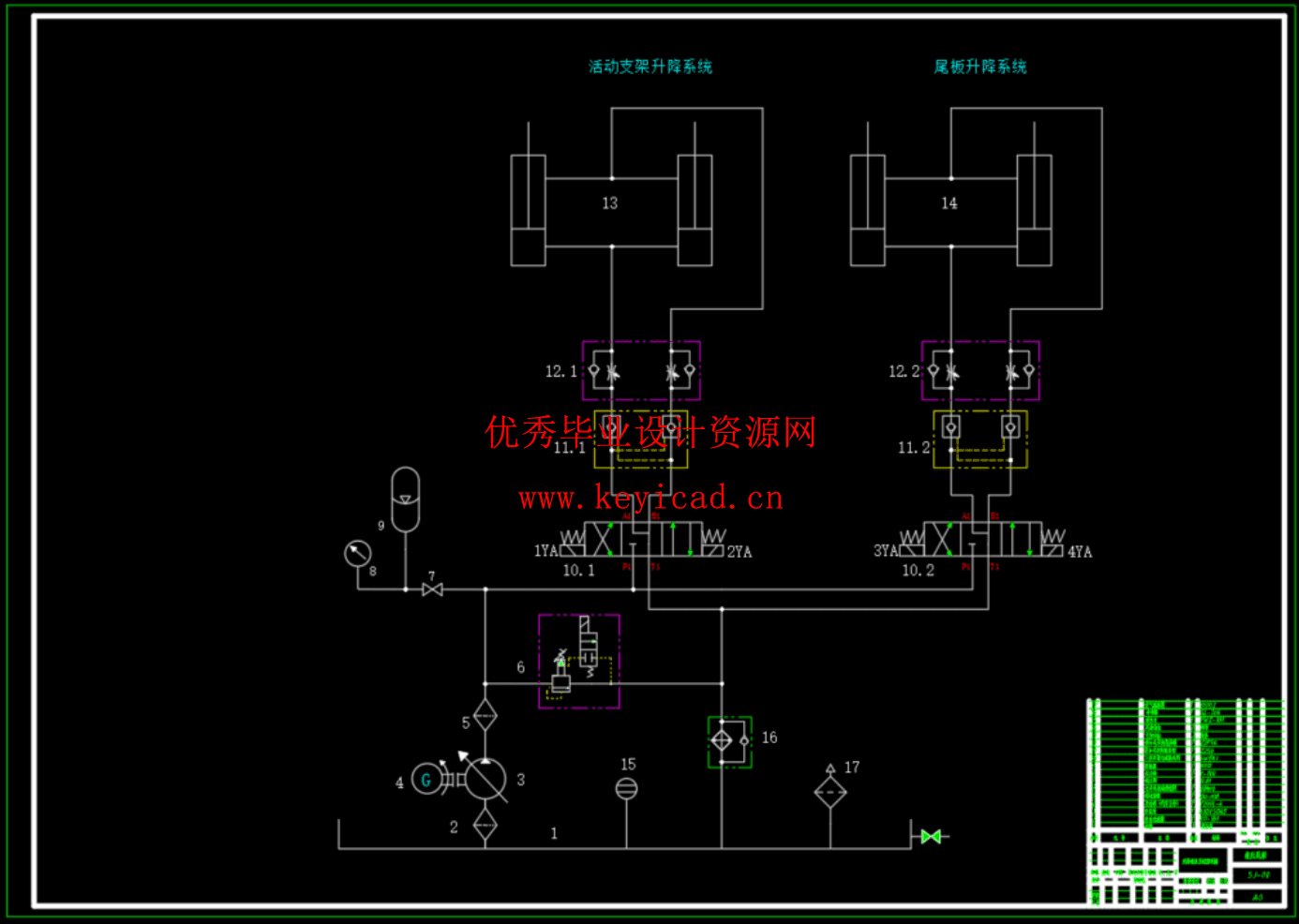 货车液压尾板设计与开发（CAD+SW+说明书）