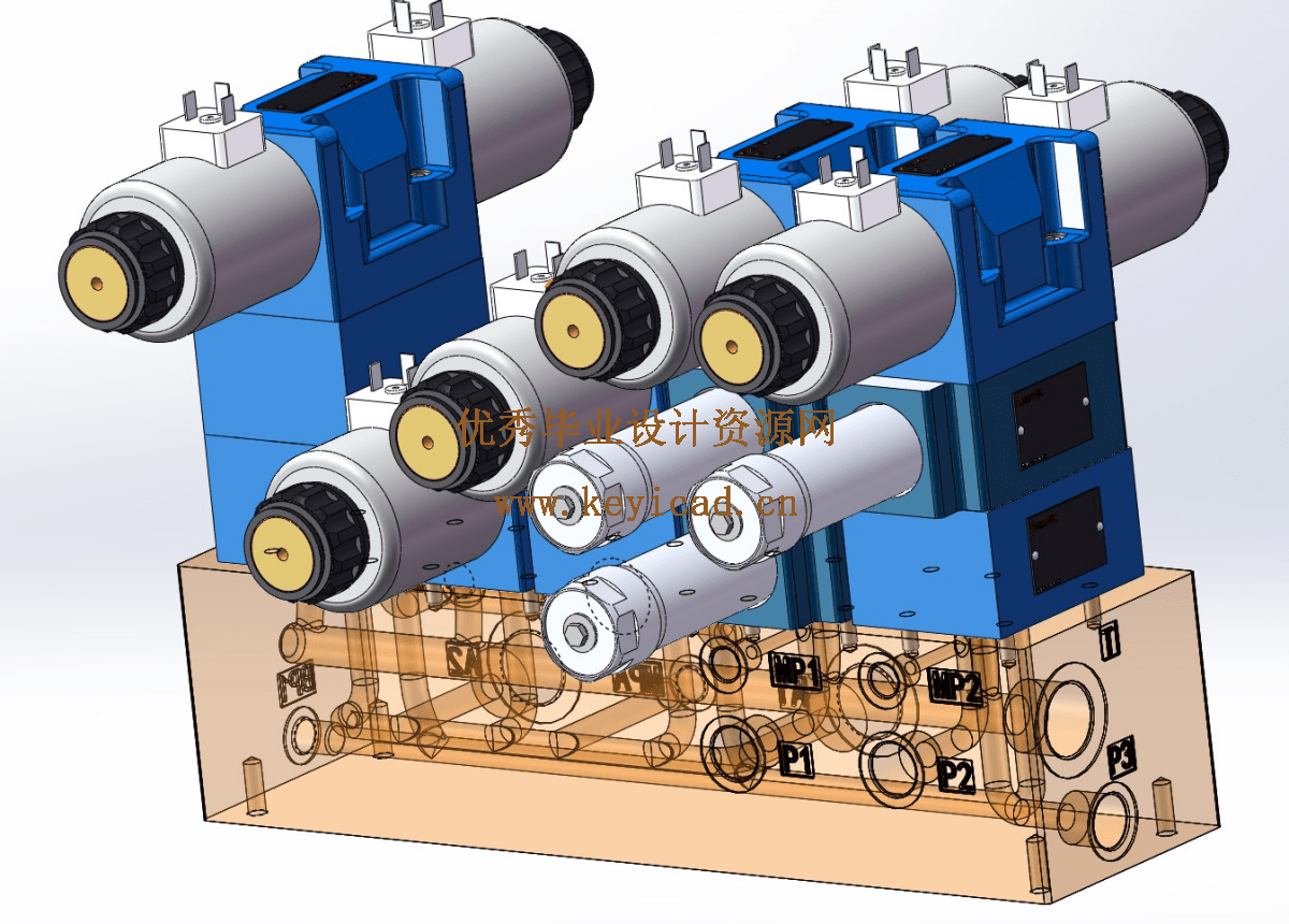 压缩站差动集成块设计(CAD+SW+说明书) 压缩站差动集成块设计(CAD+SW+说明书)