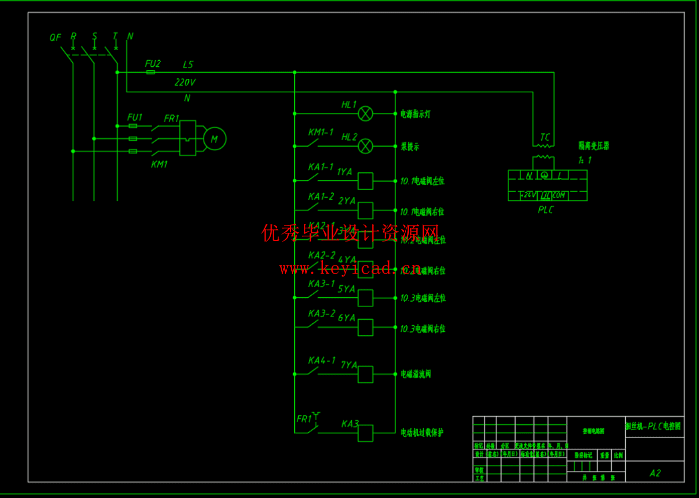 基于PLC全自动钢材捆丝机液压系统（SW+CAD+说明书）