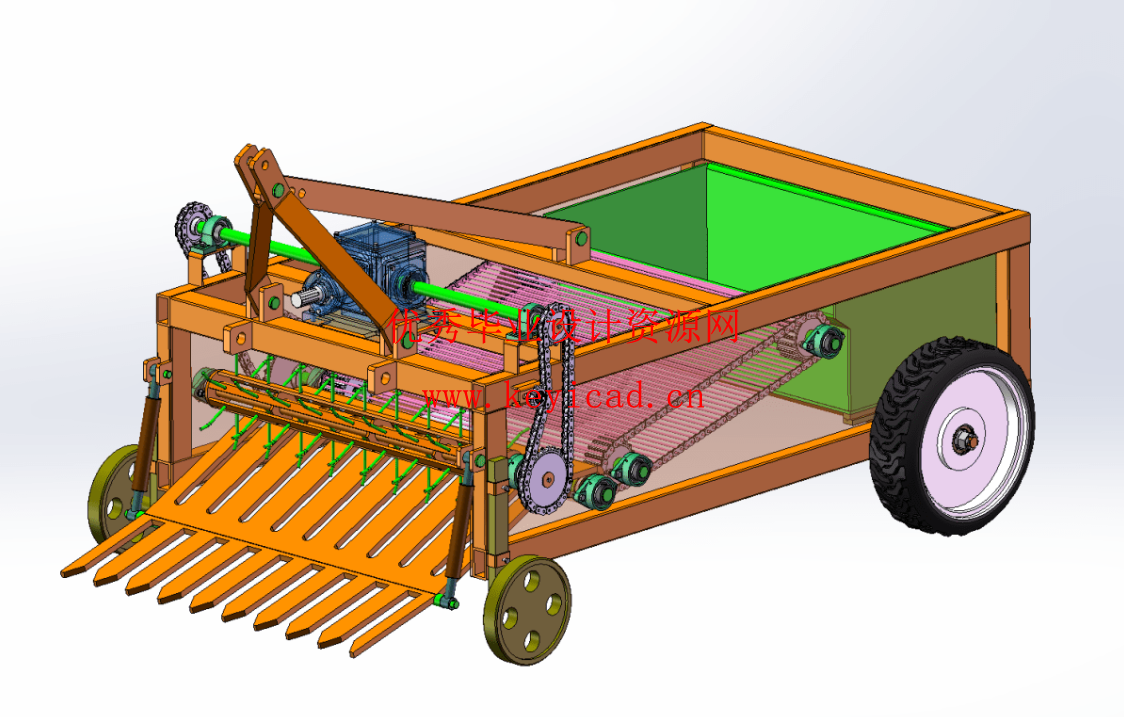 YM-SHJ-00 玉米根茬收获机(SW+CAD+说明书) YM-SHJ-00 玉米根茬收获机(SW+CAD+说明书)