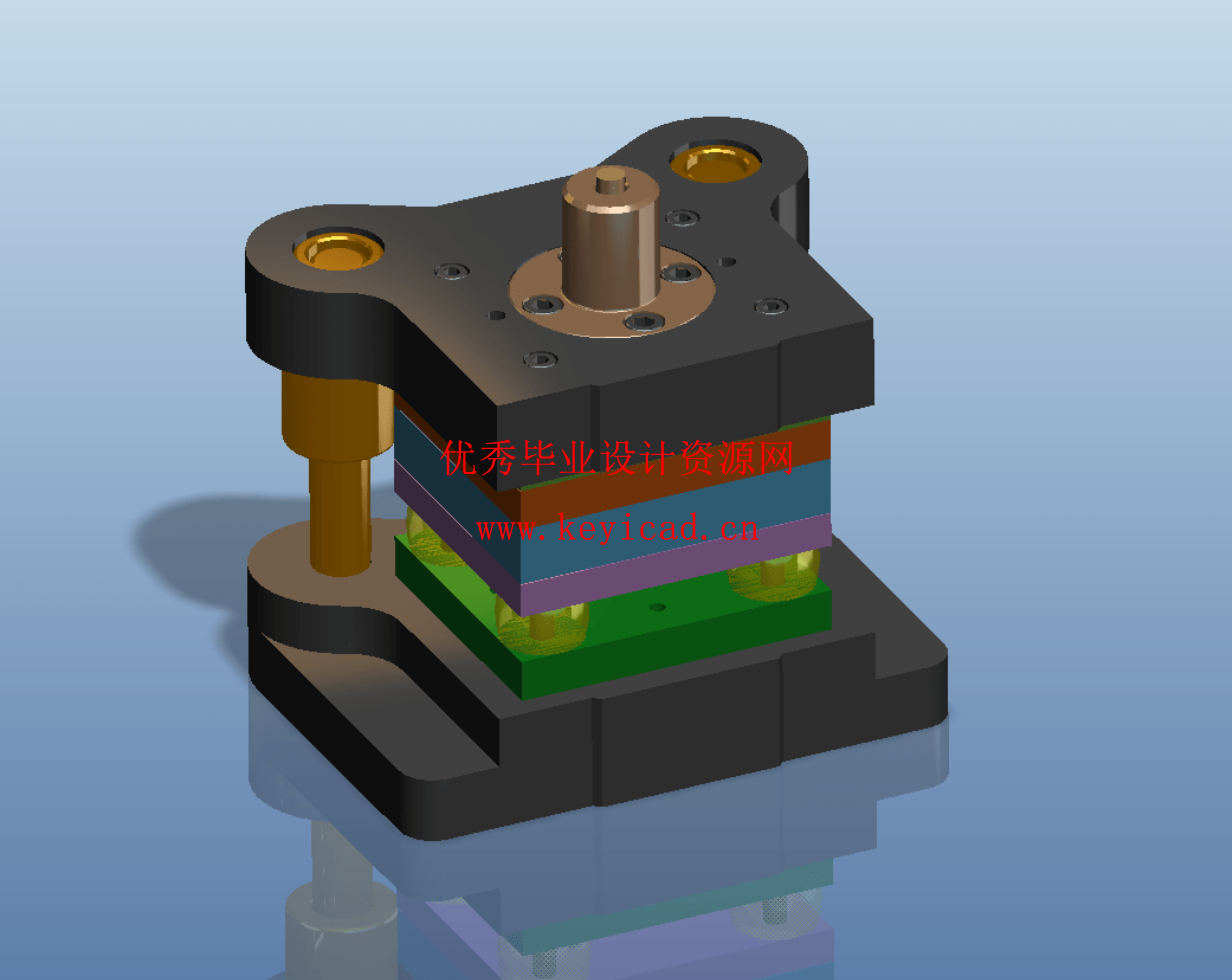 变压器硅钢片落料冲孔倒装复合模设计（CAD图+UG三维+说明书）