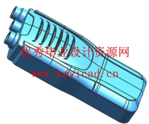对讲机外壳注塑模具设计与型腔仿真加工（UG+CAD+说明书）