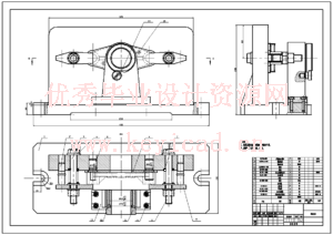 CA6140车床拨叉[831008] 加工工艺及镗Φ50孔的夹具设计（SW+CREO+CAD+说明书）