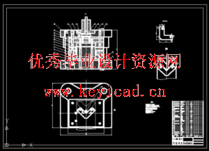 角垫片冲孔落料复合模设计(CAD图+UG三维+说明书)