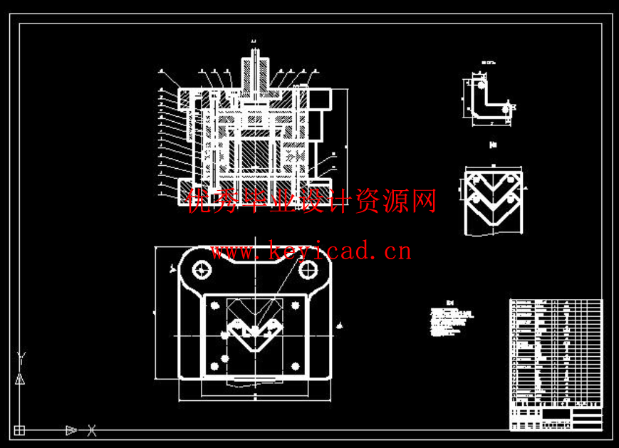 角垫片冲孔落料复合模设计(CAD图+UG三维+说明书)