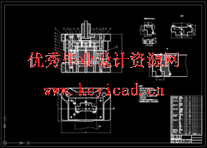 支架落料冲孔模和弯曲模（CAD图+UG三维+说明书+工作动画）