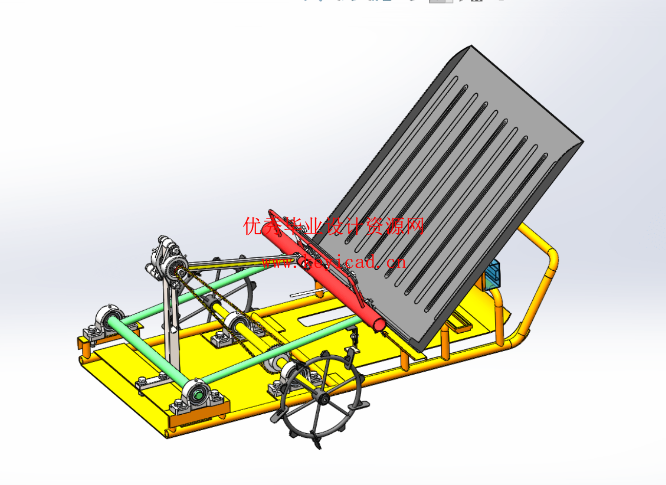 拖拽式双行小型水稻插秧机结构设计(SW模型+图纸+说明书+开题+任务书+外文翻译+仿真+PPT) 拖拽式双行小型水稻插秧机结构设计(SW模型+图纸+说明书+开题+任务书+外文翻译+仿真+PPT)
