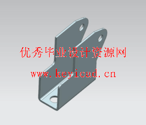 支架落料冲孔模和弯曲模（CAD图+UG三维+说明书+工作动画）