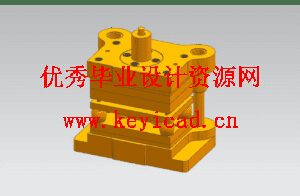 支架落料冲孔模和弯曲模（CAD图+UG三维+说明书+工作动画）