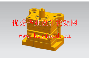 支架落料冲孔模和弯曲模（CAD图+UG三维+说明书+工作动画）