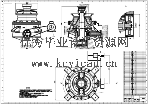小型圆锥式破碎机设计(SW+CAD+说明书+开题+中期)