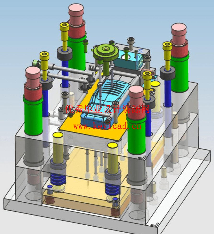 对讲机外壳注塑模具设计与型腔仿真加工（UG+CAD+说明书）