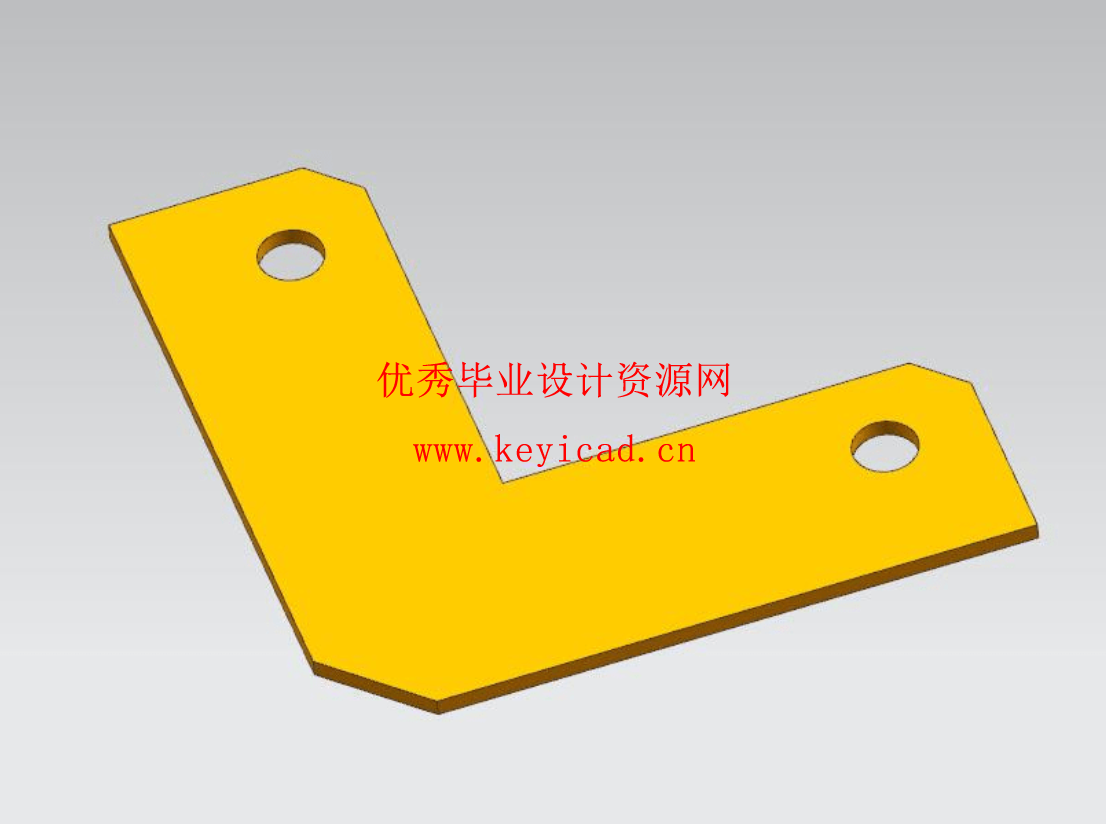 角垫片冲孔落料复合模设计(CAD图+UG三维+说明书)