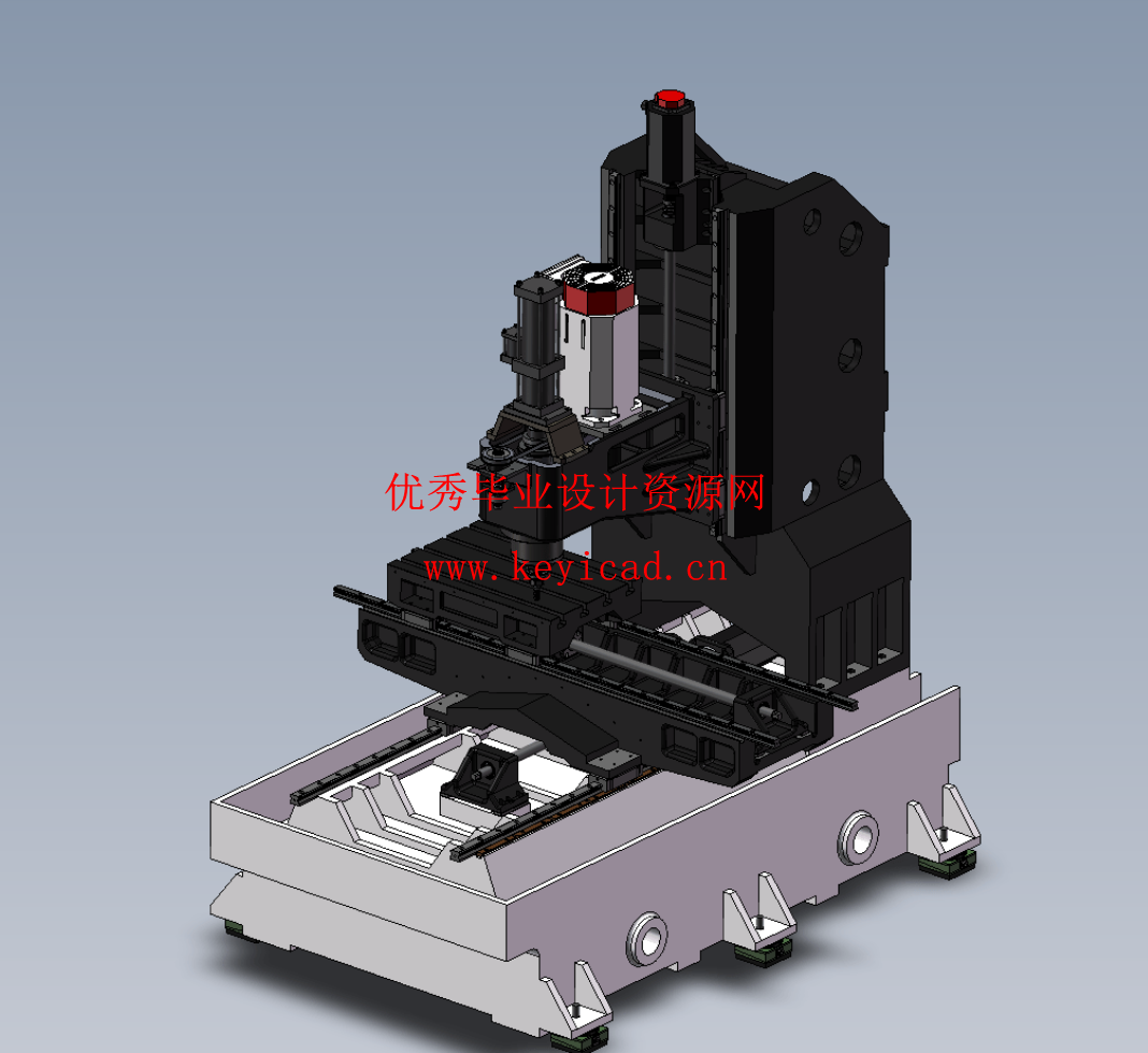 基于SW立式加工中心主轴箱及进给系统设计(SW+CAD+说明书+开题) 基于SW立式加工中心主轴箱及进给系统设计(SW+CAD+说明书+开题)