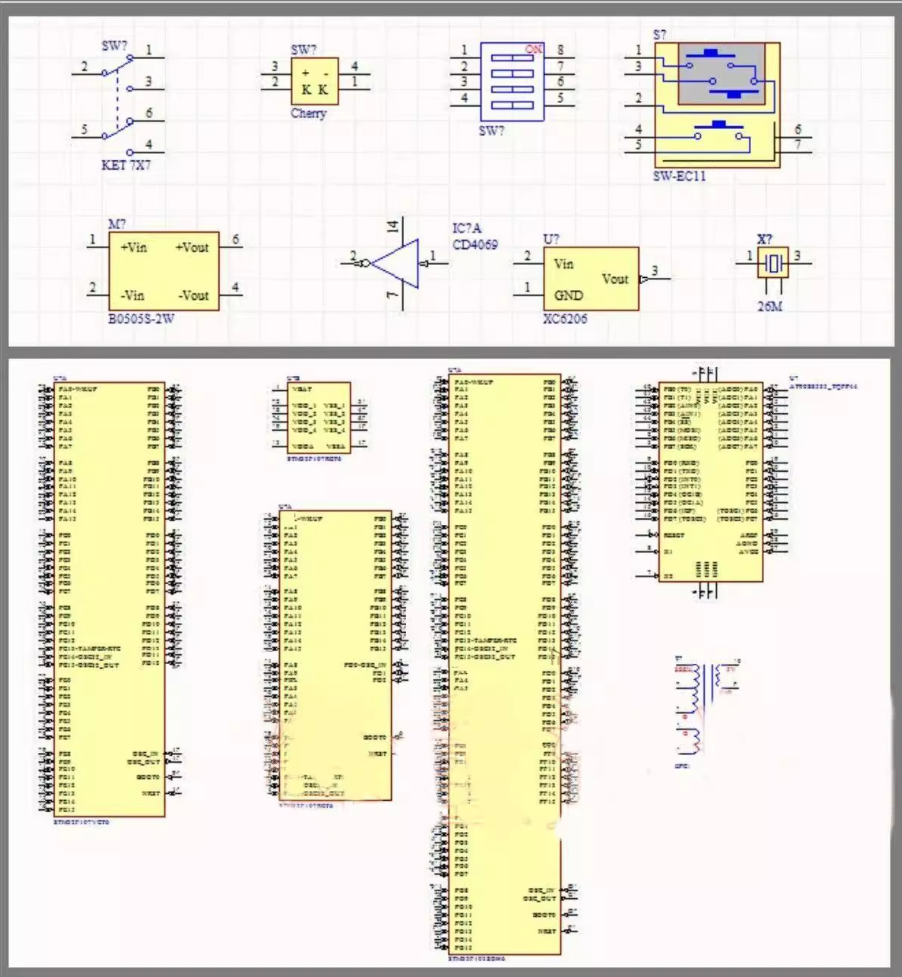 原理图库AD精品库Altium库 PCB封装库3D库STM32AD封装库单片机库 原理图库AD精品库Altium库 PCB封装库3D库STM32AD封装库单片机库