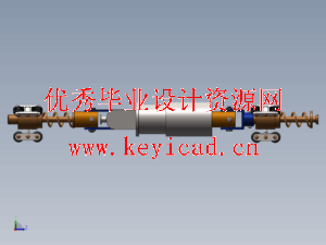 蠕动式管道检测机器人SolidWorks模型