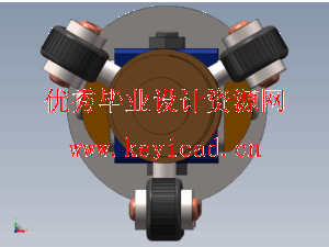 蠕动式管道检测机器人SolidWorks模型