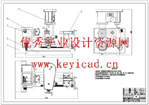 一体式多功能微型车床铣床钻床设计