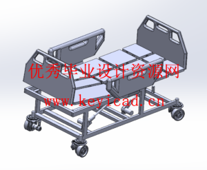 电动担架车结构设计与优化（附SolidWorks模型、SolidWorks工程图、说明书、开题报告、任务书）
