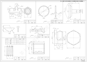 第十七届“高教杯”全国大学生先进成图技术与产品信息建模创新大赛图纸及答案模型