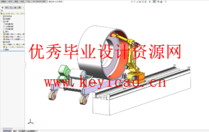 风电叶片根部内圆打磨机（附SolidWorks模型、CAD图纸）