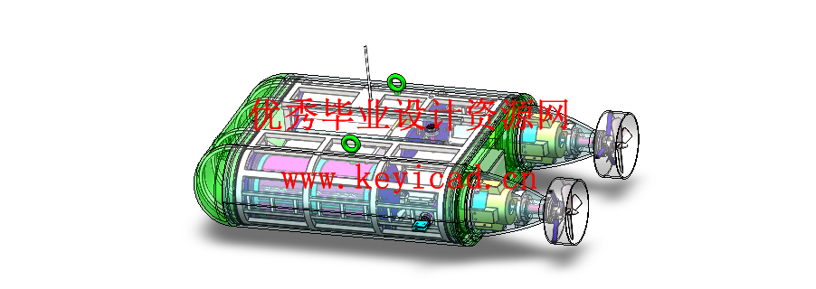 水下管道探测机器人结构设计（附SolidWorks模型、CAD图纸、开题报告）