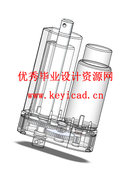 一种短时工作制的直线作动器设计（附SolidWorks模型、CAD图纸、答辩PPT、有限元仿真）