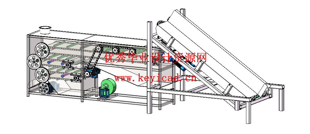 基围虾开背清洗一体机结构设计（附SolidWorks模型、CAD图纸、任务书、开题报告、ANSYS仿真）